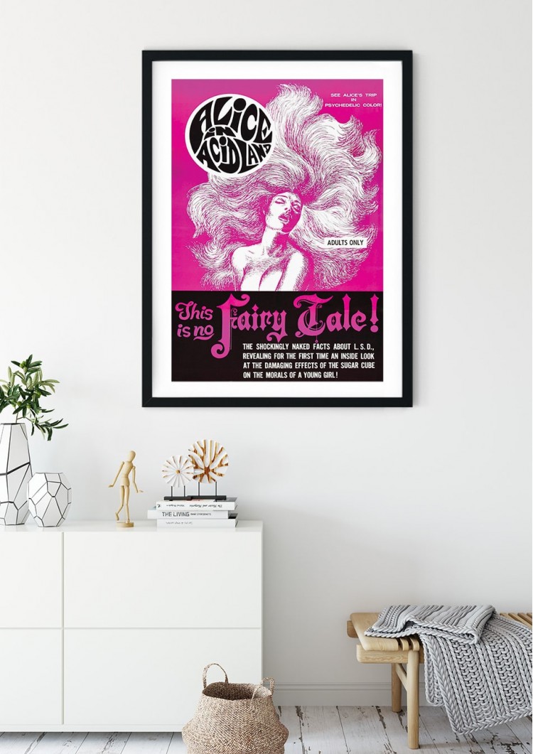 Alice In Acid Land Retro Film Poster